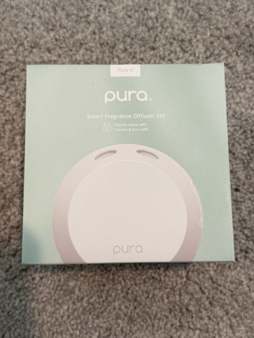 Pura 4 Smart Fragrance Diffuser Set - Pacific Aqua and Linens and Surf